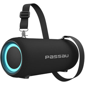 Passau front view showing speaker grille and branding, clear stereo appeal