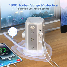 PASSUS outlet spacing showing bulky adapter fit for uninterrupted connections