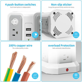 PASSUS surge protection label closeup showing 1800J and safety features for device protection
