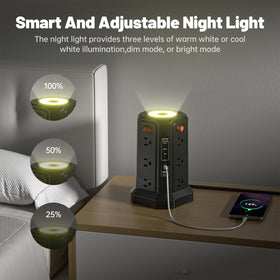 PASSUS control switches and adjustable night light for easy zone management