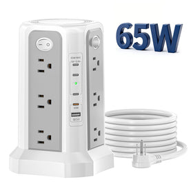 PASSUS close-up of top USB-C and USB-A ports offering fast PD charging