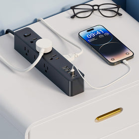PATDEENREE surge protector with 1250W surge protection for electronics.