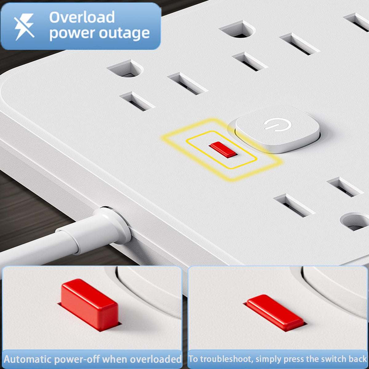 PATDEENREE USB-A smart charging ports optimize simultaneous device charging