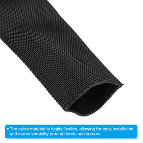 PATIKIL hose sleeve shields hydraulic and coolant lines from wear and chemicals.