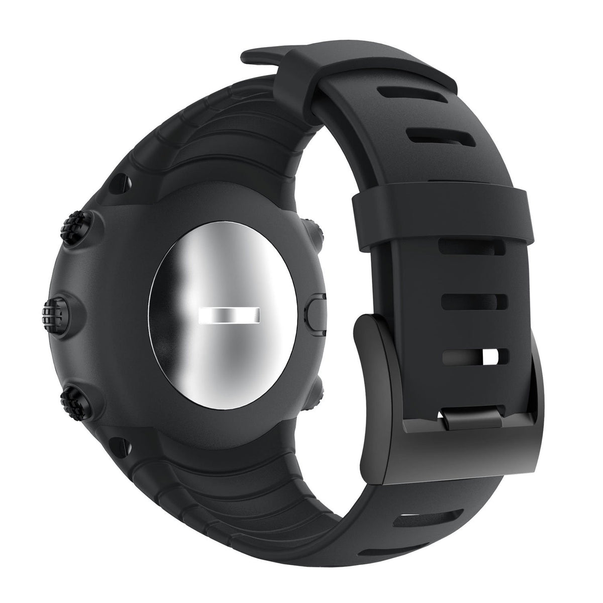 Patrohoo Suunto Core black band with attachment hardware for easy replacement.