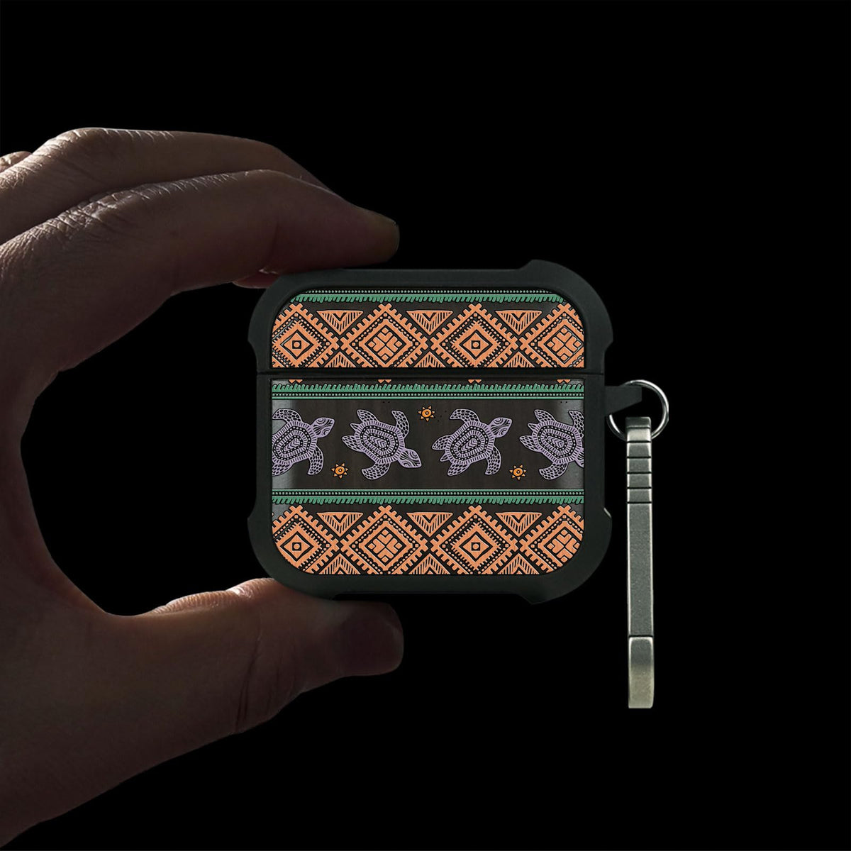 Patterit AirPods 4 case art detail highlights vibrant design and premium texture.