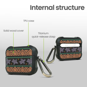 Patterit AirPods 4 case interior TPU layer provides cushioned protection on drops.