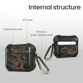 Patterit AirPods 4 case with secure quick-release clasp for on-the-go attachment