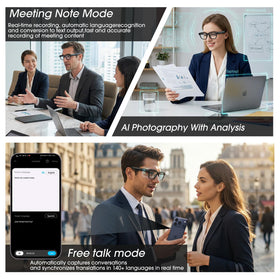 Paubea AI Smart Glasses identify objects instantly using built-in AI recognition.