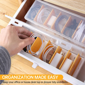 pavstine organizer packed in travel bag protecting chargers and small accessories while traveling
