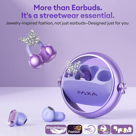 PAXA charging case open with rotating metal ring, tactile fidget relief benefit