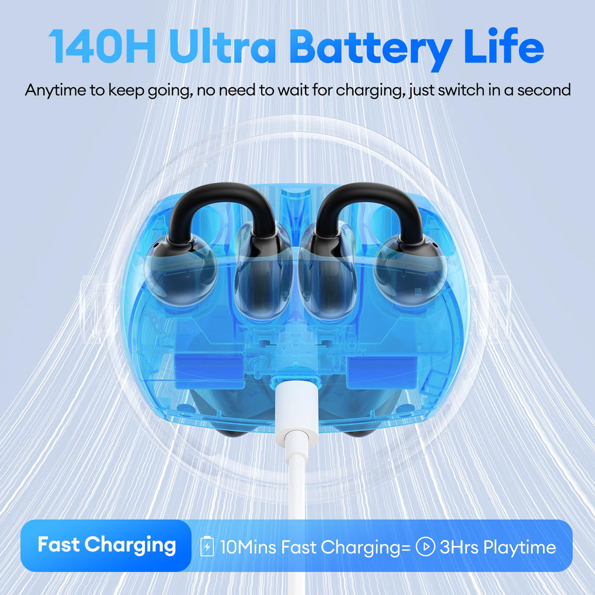 PAXA charging case rotating metal ring in motion for stress relief and multipurpose use