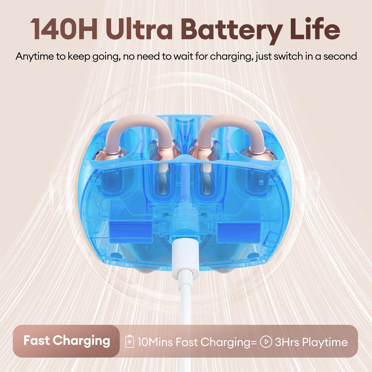 PAXA earbuds worn by runner showing secure fit and safety awareness