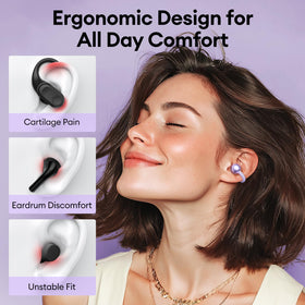 PAXA Open-Ear ergonomic design for comfortable all-day wear.