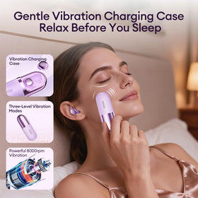 PAXA Sleep Earbuds worn in ear demonstrating lightweight, pressure-free wear