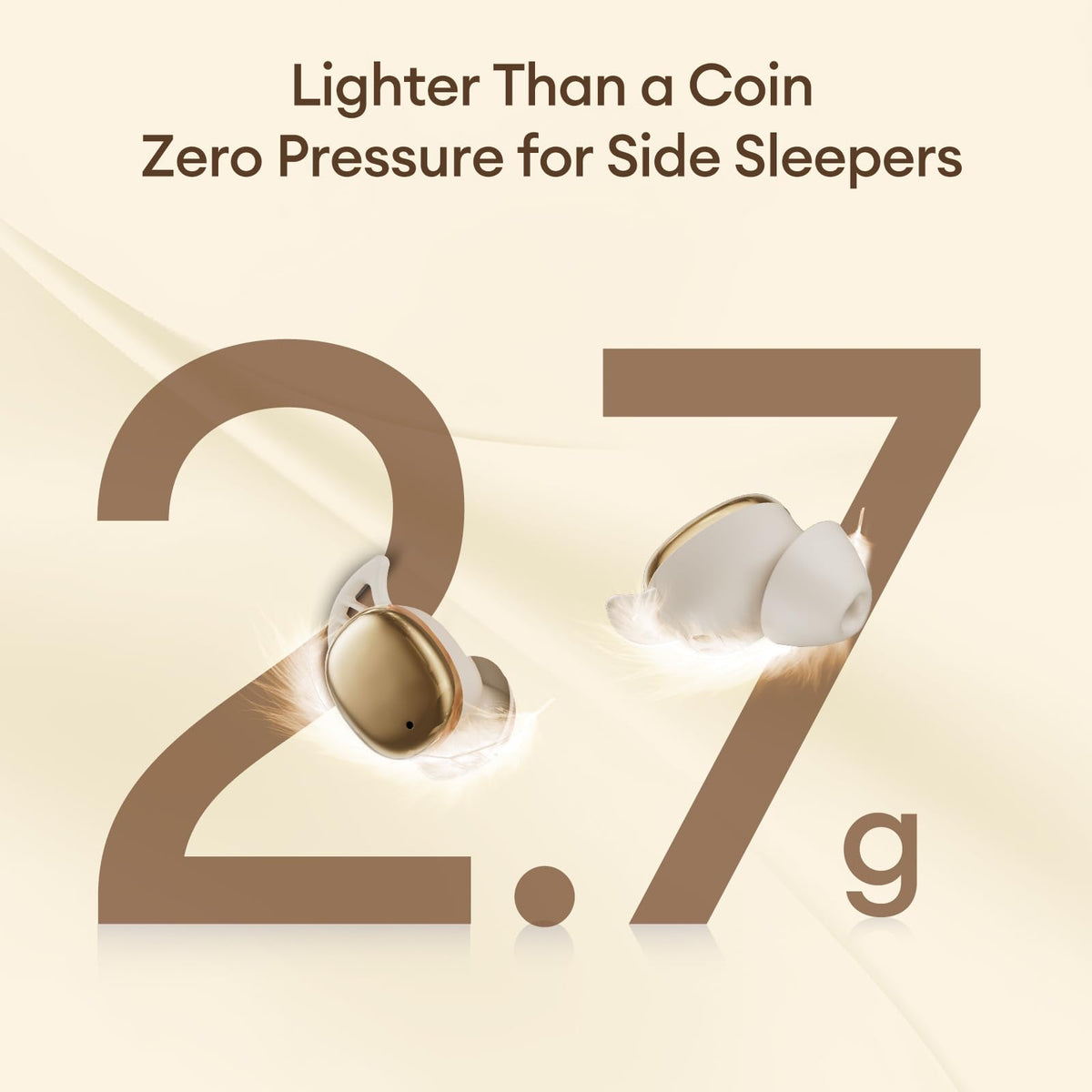 PAXA ultra-lightweight design supports all-night side-sleep comfort.