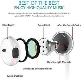 Pcwfbzf earphones with microphone and volume control for calls