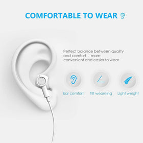 Pcwfbzf USB-C headphones metal-plated connectors for reliable fit