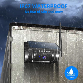 Peacall IP67 waterproof camera stays protected in rain and dust.