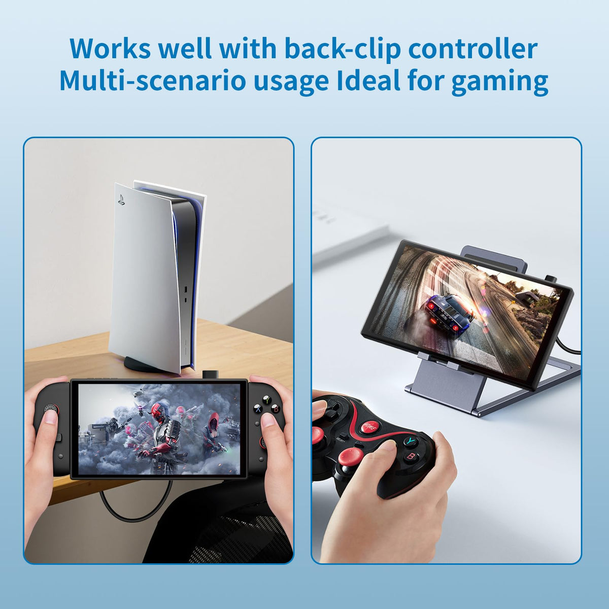 PeakDo touchscreen monitor enabling intuitive control on consoles and PC.
