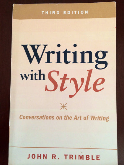 Pearson Education Writing with Style cover presents clear typography for practical writing tips.