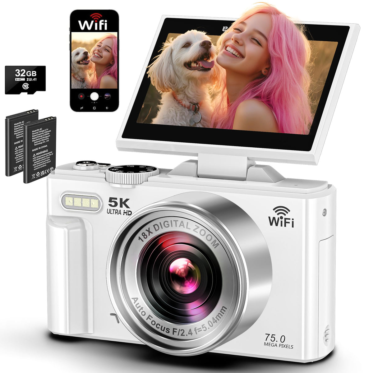 Pedtail 5K UHD camera delivering crisp detail for landscapes and portraits