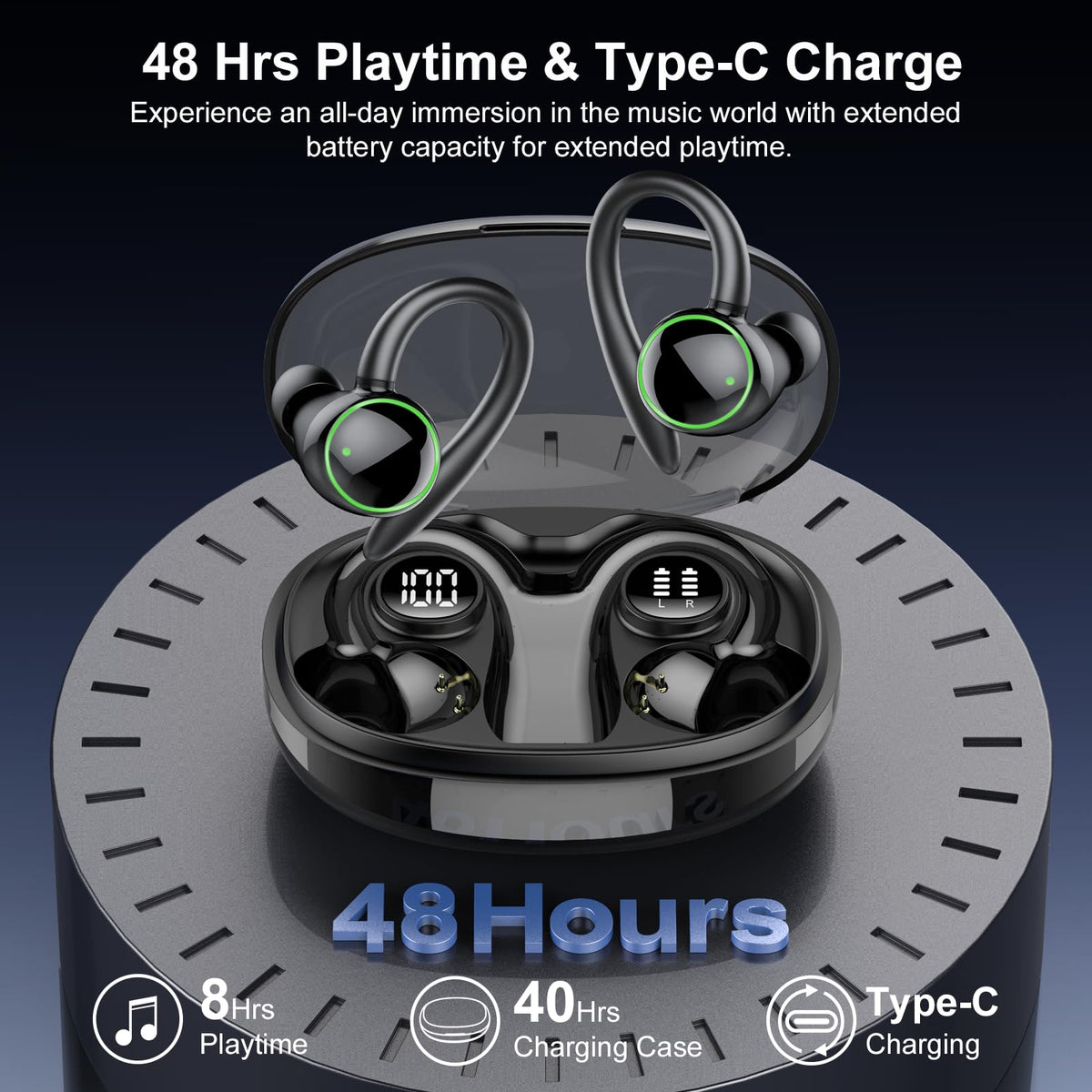 PEFUPEW Bluetooth 5.4 connection for fast pairing and stable range