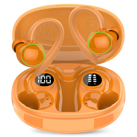 PEFUPEW front packaging showing earbuds and case, highlights long battery