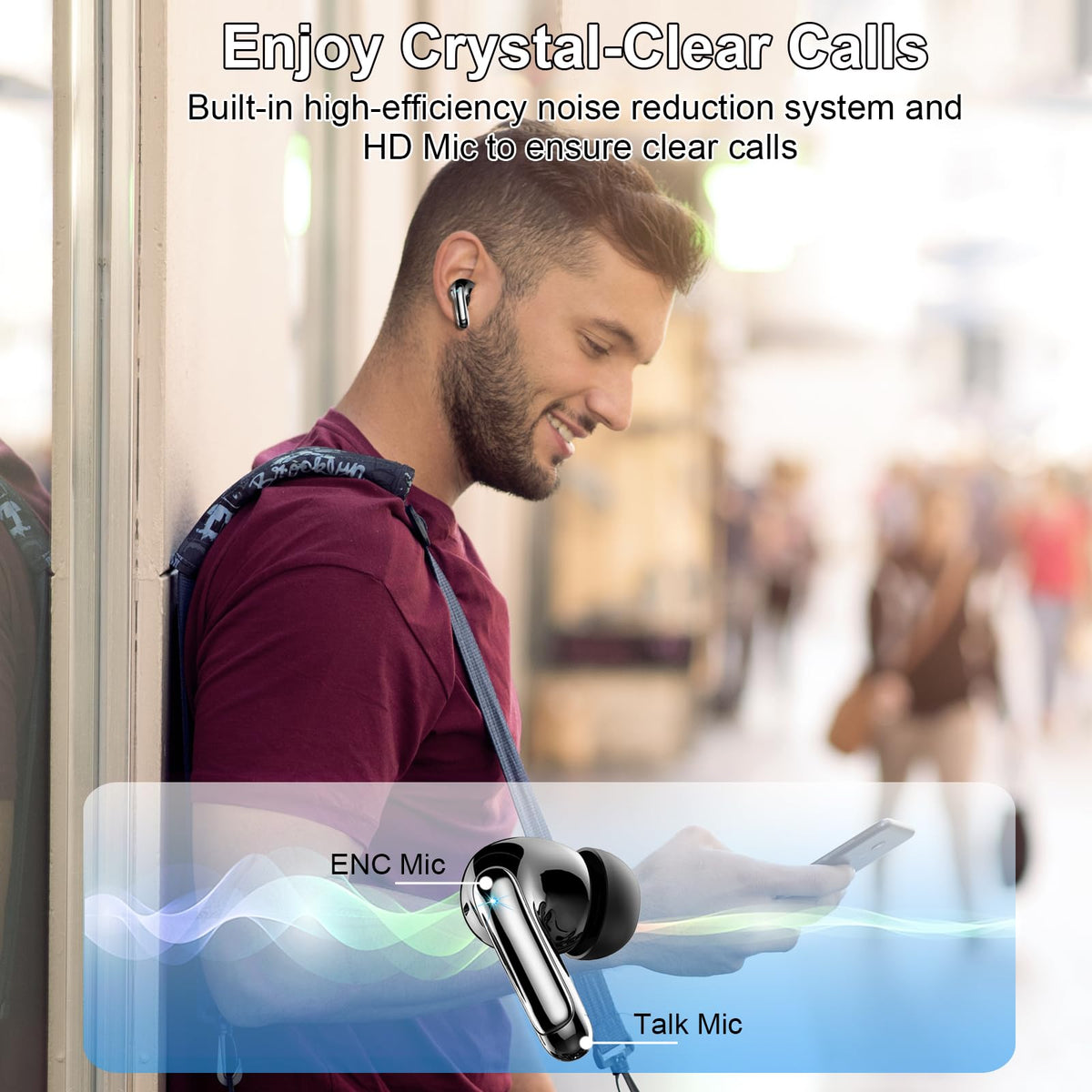 PEFUPEW side profile revealing buttonless touch surface for easy controls