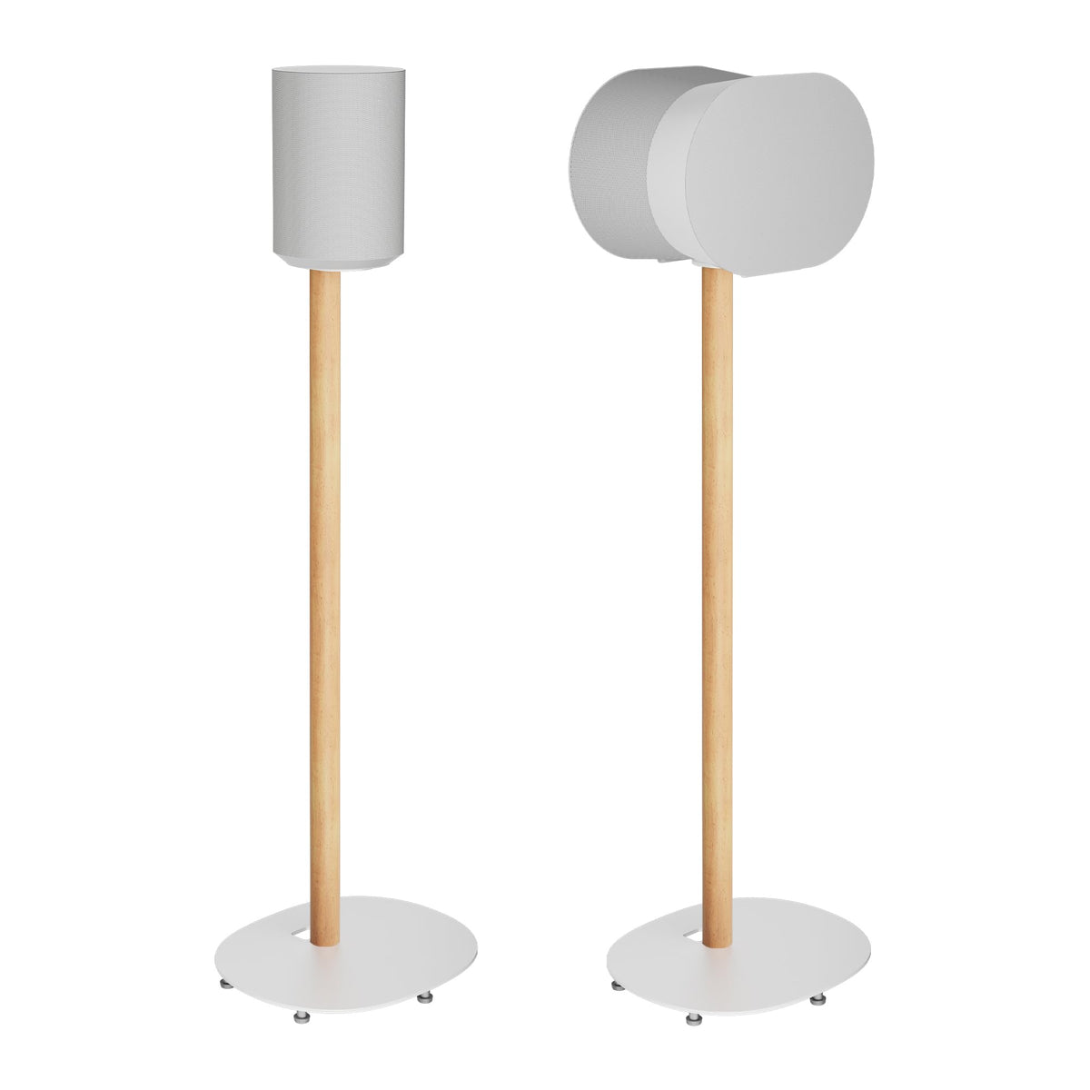 PEGZONE front view with Sonos speakers showing stability and clean look