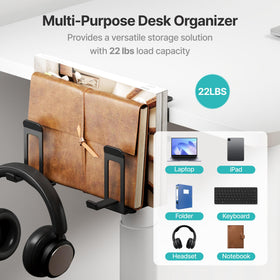 PEGZONE laptop organizer supports two laptops from ultra-thin to gaming models.