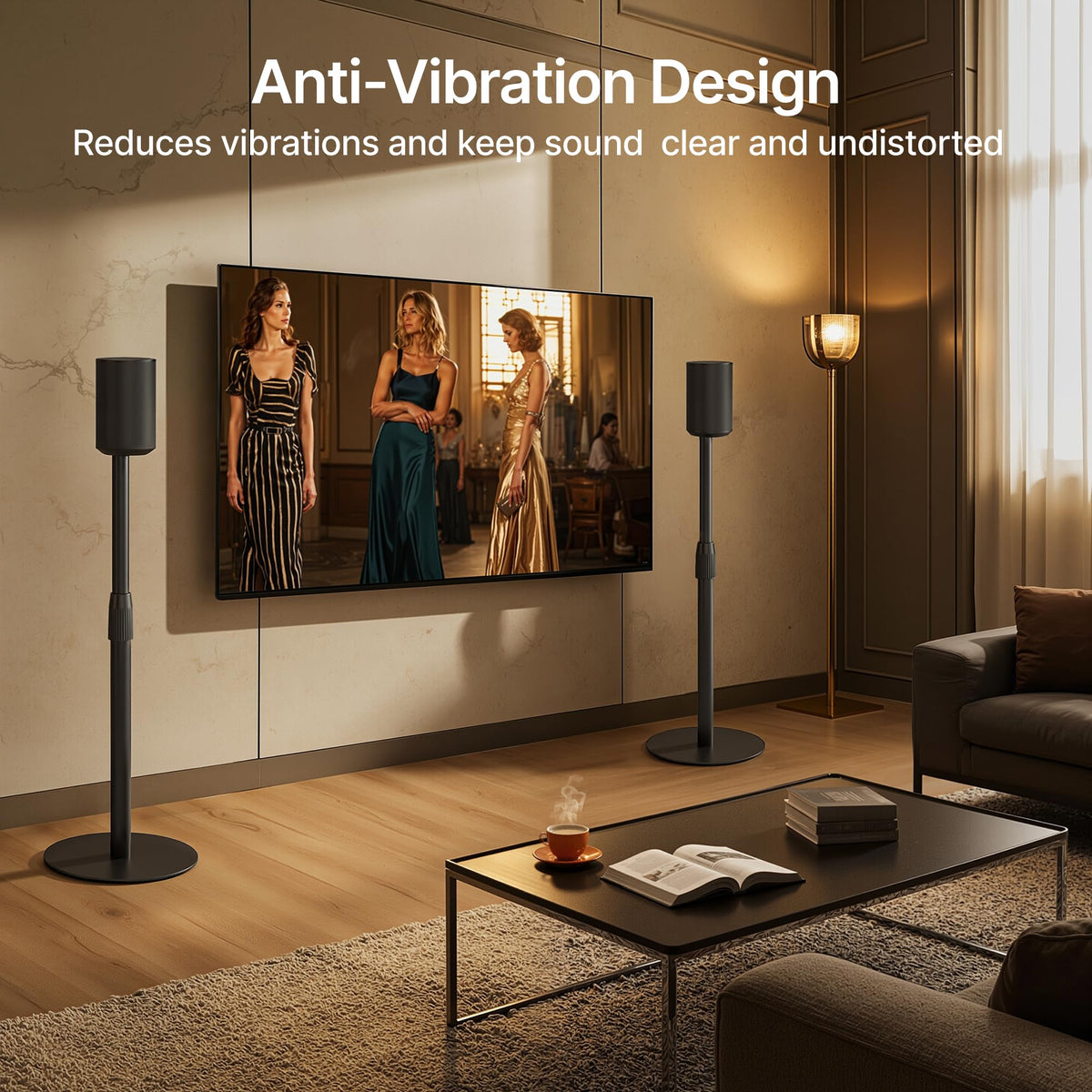 PEGZONE with SONOS Era 100 side view highlighting compact profile