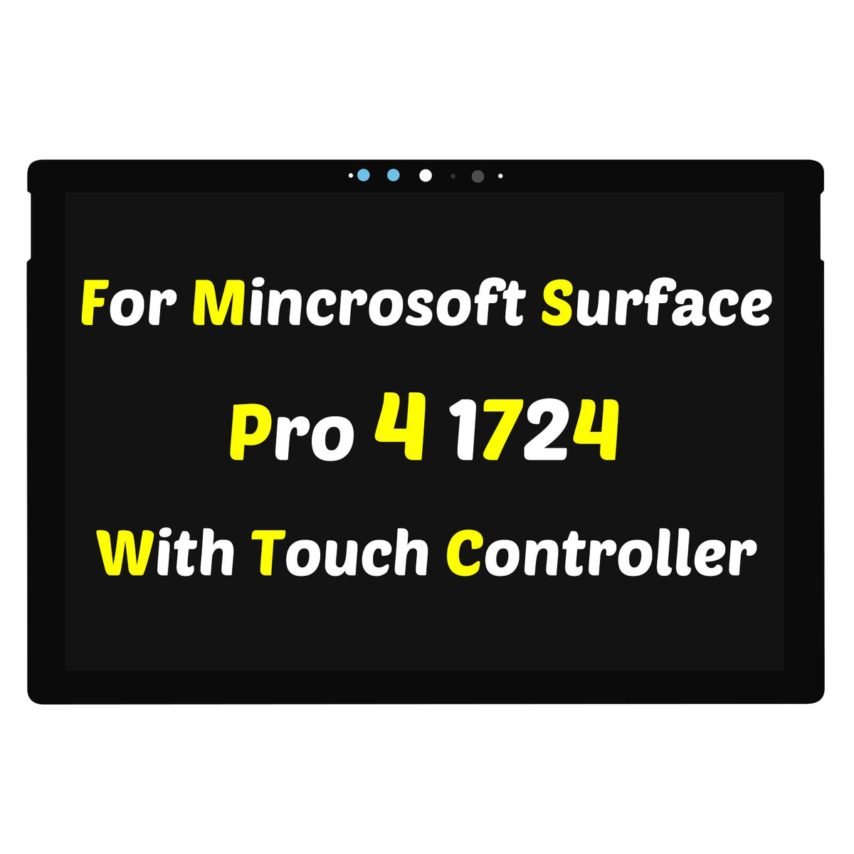 PEHDPVS Surface Pro 4 LCD panel close-up with high-resolution details.
