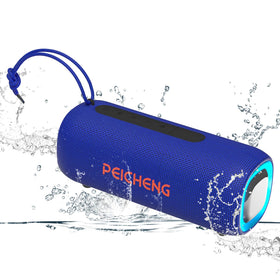 Peicheng Bluetooth Speaker blue front view for portable home listening
