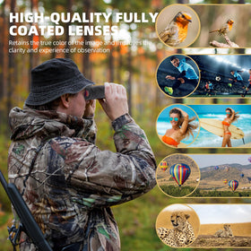 18mm eye relief supports comfortable viewing with glasses