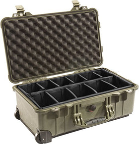 Pelican 1511 foam inserts customize compartments for organized travel.