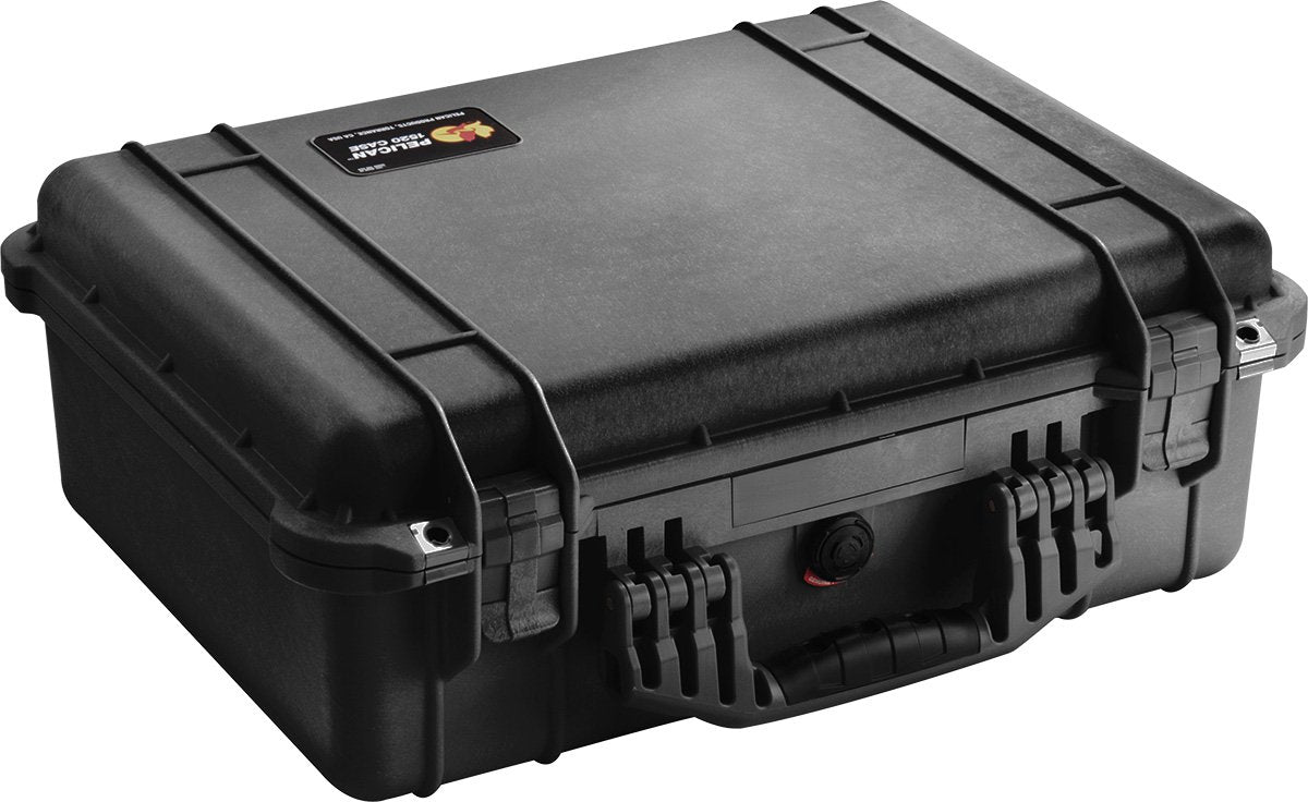 Pelican 1520 case with foam and black latches for secure gear during travel