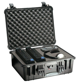Pelican 1550 case double throw latches provide easy access.