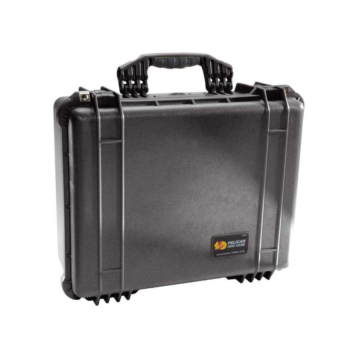 Pelican 1550 No Foam Black latching system ensures reliable closure