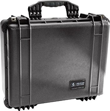 Pelican 1550 case twin-ribbed top design adds signature strength.