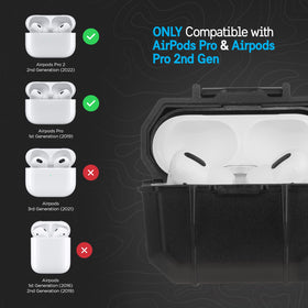 Pelican Marine Series AirPods Pro Case soft-touch surface provides secure grip