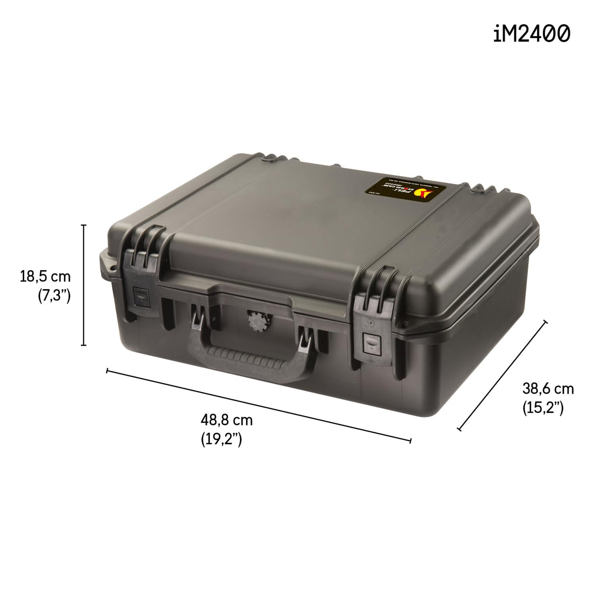 Pelican Storm iM2400 Case black design highlights HPX polymer construction