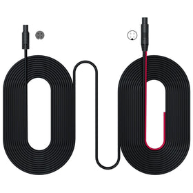 Pelsee 4-pin 33ft extension cable for rear dash cam; easy installation and flexible routing.