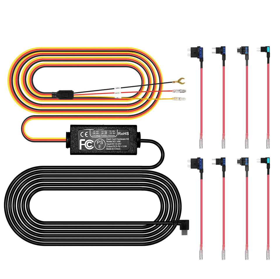 Pelsee dash cam hardwire kit Type-C for a clean installation