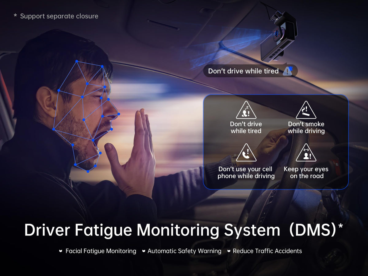 Pelsee DMS alerts fatigue or distraction to keep focus on the road