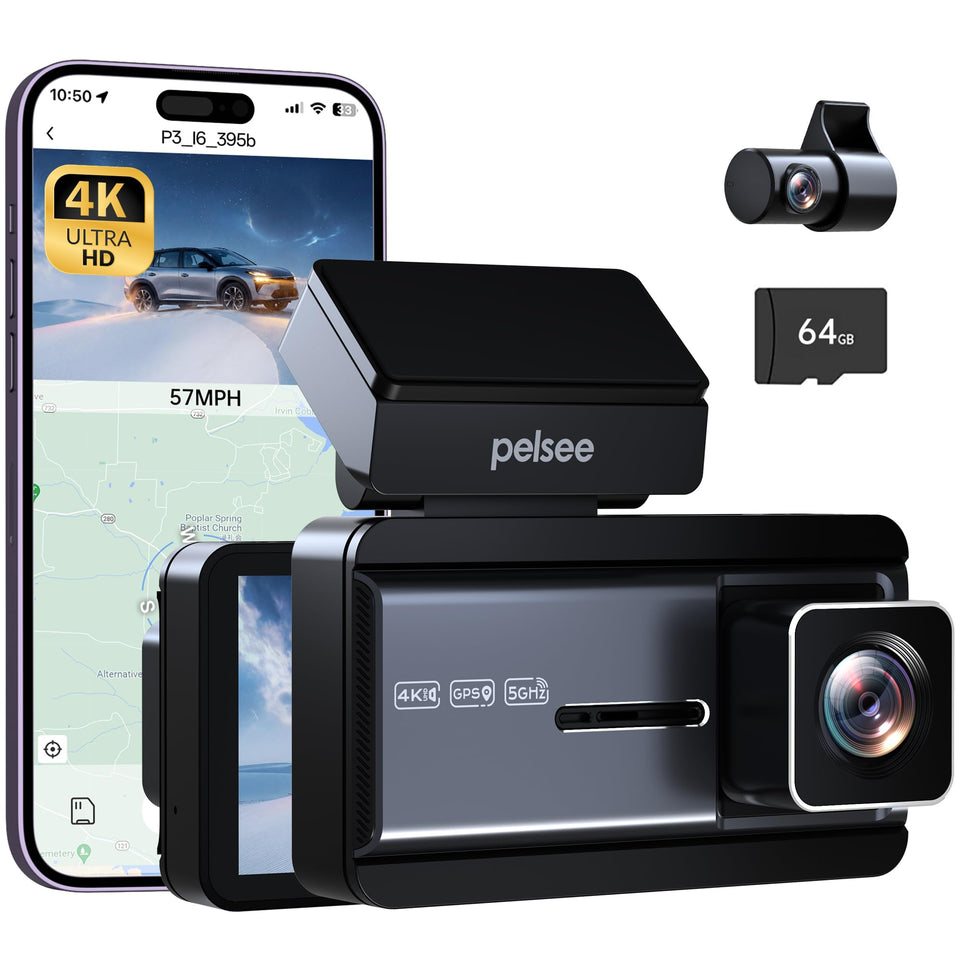 pelsee front unit angled view showing 4K lens and mounting benefit