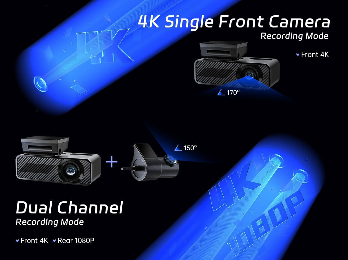 Pelsee P1 Duo rear camera in 1080p provides rear coverage and safety context