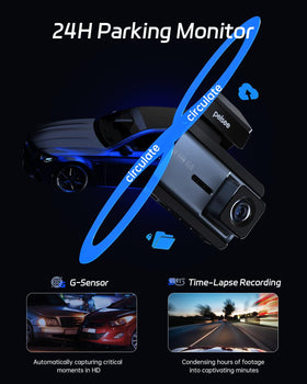 Pelsee P3 24-hour parking mode with time-lapse and G-sensor