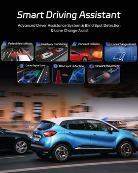 Pelsee P3 with ADAS BSD and LCA enhances awareness during driving