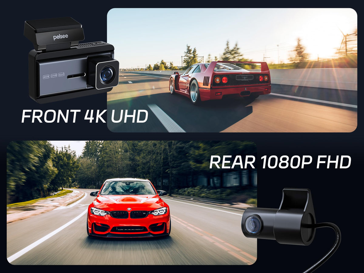 pelsee rear camera mounted on windshield providing rear coverage benefit